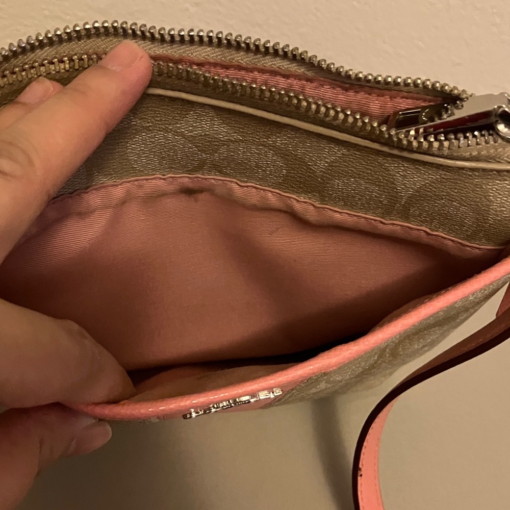 Coach Beige and Pink Crossbody Bag - Picture 6 of 15